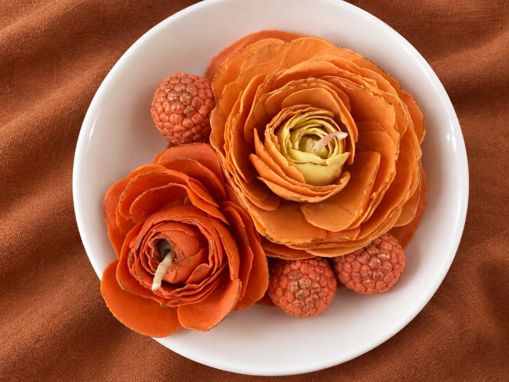 ظرف شمع گل پاییزی — تصویر 2