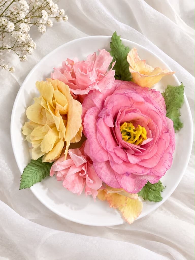شمع گل رنگی